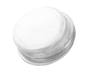 Générique Étui à Badges Ronds en Pvc Haute Transparence Protection Antichoc pour Affichage et Rangement, Lot de 60 Pièces, Support Transparent pour Pins et Badges