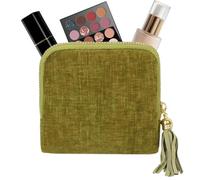 Générique Étui À Bijoux De Voyage - Organisateur Bijoux Velouté Avec Fermeture Éclair | Trousse De Rangement Pour Colliers - Idéal pour Voyage d'Affaires W nd Croisière
