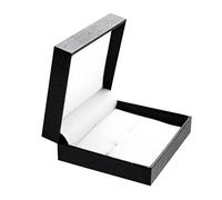 Générique Étui à Boutons de Manchette Miniature avec Intérieur en Polyuréthane Luxueux, Style Rétro, Fermeture à Cordon, 7 X 8 X 3 Cm, Boîte à Boutons de