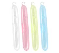 Générique Étui À Brosse À Dents | Boîtier de Stockage pour 4 Brosses - Organisateur Hygiénique Protecteur pour Salle de Bain, Extérieur, Sorties et Déplacements