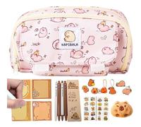 Générique Étui À Crayons Capybara,Pochette Capybara - Grande Ouverture Accessoires École pour Adolescents Cadeau Diplôme
