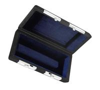 Générique Étui à Embouchure de Flûte en Cuir Noir Léger et Portable, Boîte de Rangement Compacte pour Tête et Tube de Flûte, pour Transport et Protection