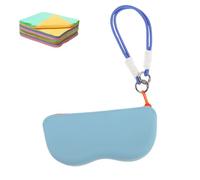 Générique Étui À Lunettes Avec Dragonne - Coques En Silicone Pour Lunettes Femme,Poche Léger Et Élégant Porte-Lunettes Antrayures Pour Voyage Plage Hommes Adolescents Extérieur Courses Voiture