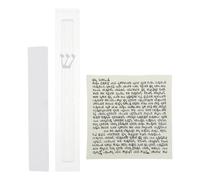 Générique Étui à Mezouza pour Protection de Porte en Acrylique Transparent Design Traditionnel Élégant, Installation Rapide, Décoration Murale Juive pour Fêtes et Mariages