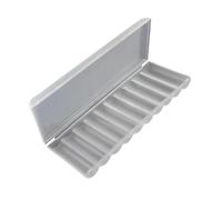 Générique Étui à Piles Transparent à Plusieurs Compartiments, Rangement Facile à Transporter pour Un accès Rapide Piles Rechargeables AA (116 caractères), organisateurs de Piles