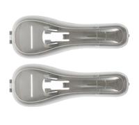 Générique Étui à Rasoir Manuel Léger en PC 2 Pcs Design Simple, Protection Optimale pour Rasoir de Voyage et Usage à Domicile