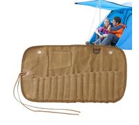 Générique Étui à ustensiles, Sac à ustensiles de Camping,Sac Porte | couverts enroulable réutilisable - Organisateurs de couverts à pochette en toile suspendue, étui à argenterie multi-fentes po