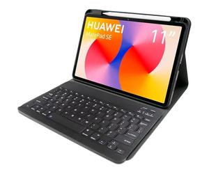 Générique Étui Clavier pour Huawei Matepad SE 11 2024,AZERTY Français,Housse De Clavier Folio Détachable sans Fil avec Porte-Crayon,English Keyboard