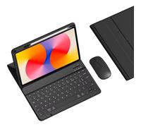 Générique Étui Clavier pour Huawei Matepad SE 11 Pouces 2024,AZERTY Français,Clavier Bluetooth sans Fil Amovible avec Porte-Crayon,Tablette Et Souris,Noir,Black