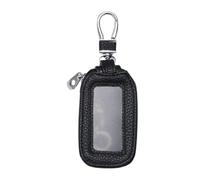 Générique Étui De n Cuir - Housse De Télécommande Auto En Cuir PU Avec Fenêtre Transparente, Fermeture Éclair Et Anneau, Protège Contre Les Rayures Et Les Chocs Du Quotidien.
