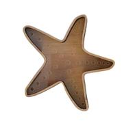 Générique Étui de collection de coquillages d'étoile de mer - Acrylique transparent, boîte de présentation en bois pour petits trésors et coquillages, boîte d' nautique décorative pour étagères