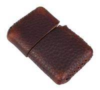 Générique Étui de Facile à Transporter Briquet et en Cuir de Vachette pour Marron Vintage, Résistant aux Rayures pour Usage Extérieur