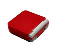 Générique Étui de Protection à Rabat en TPU Souple imprimé en 3D pour Miyoo Flip Consoles (Clear Red)