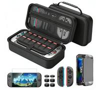 Générique Étui de Protection Compatible avec Console Nintendo Switch 2, Kit d'accessoires avec Housse de Voyage Portable Rigide, Coque de Protection et Film Trempé pour Nintendo Switch 2