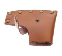 Générique Étui de Protection en Cuir Marron pour Petit Hache de Randonnée, Fourreau Compact Hache Bucheron, Accessoire de Camping Résistant aux Chocs la Saleté