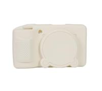 Générique Étui de Protection en Silicone Appareil Photo pour RICOH GR4 étui de Protection intégral Antichoc et Anti-Rayures, Housse Souple avec Cache-Objectif, Blanc