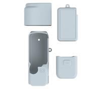 Générique Étui de Protection en Silicone la caméra pour DJI Pocket 4 étui de Protection intégral Anti-poussière, résistant aux Chocs et aux impacts, Housse Souple Anti-Rayures (Argent)