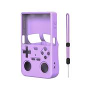 Générique Étui de Protection en Silicone pour Console de Jeu k36, Protecteur Portable Anti-Rayures et Antichoc, Housse Souple pour Console de Jeu Portable Rétro k36 (Violet)