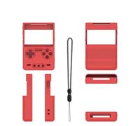 Générique Étui de Protection en Silicone pour Console de Jeu Trimui Brick Protection Contre Les Chutes Couleur Unie Simple, Étui de Protection Souple pour Console de Jeu Portable (Red)