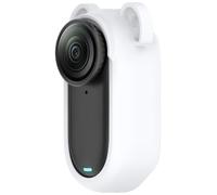 Générique Étui De Protection en Silicone pour Insta GO3S/GO3, Coque De Protection Anti-Poussière Et Anti-Chocs, Anti-Rayures, Dissipation Thermique (White)