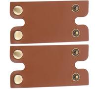 Générique Étui de Protection Lot de 2 Pièces Tête de Rasoir Manuel Marron pour Cuir Synthétique Pratique et Anti-rayures Rasage Quotidien