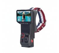 Générique Étui de Protection pour Insta360 Luna Ultra-Angle Réglable, Dégagement Rapide Magnétique, Mode Paysage/Portrait (Rouge et Blanc Standard)