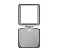 Générique Étui de Protection Transparent en TPU pour Anbernic RG Rotate-Housse Transparente Antichoc et Anti-Rayures (Noir Transparent)
