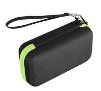 Générique Étui de Rangement Antichoc en Eva avec Fermeture Éclair Classique pour Thermomètre Frontal Portable, Pochette Noire avec Cordon pour Transport Sécurisé à Domicile