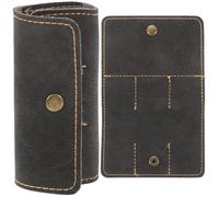Générique Étui de Rangement pour Médiators de Guitare en Cuir PU Noir, Lot de 2, Résistant la Déformation, Stockage Sécurisé des Médiators