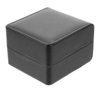 Générique étui de Rangement pour Montre PU avec Design à Compartiments, Noir, Coffret de Montre vitrine idéal pour Display et Outdoor Travelling, 4.33X4.06X2.87 Pouces