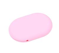 Générique Étui de Transport en Silicone Rose pour Écouteurs et Câble de Données, Anti-déformation, Pochette de Rangement Portable pour Paquet à Dos et Bureau