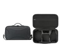 Générique Étui de Transport Rigide en EVA Le kit Fly More Combo du pour DJI Lito X1/Lito 1, étui de Rangement Portable en PU avec bandoulière pour Drone, RC N3, Batterie et Station de Recharge, Noir