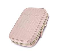 Générique Étui de voyage à bijoux polyvalent avec pages de reliure réglables, pochettes transparentes, boîte de rangement pour boucles d ' oreilles et colliers, boîte de capacité