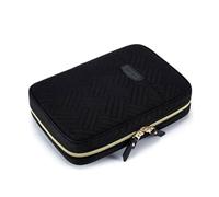 Générique Étui de voyage à bijoux polyvalent avec pages de reliure réglables, pochettes transparentes, boîte de rangement pour boucles d ' oreilles et colliers, boîte de capacité