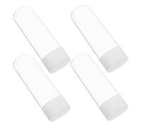 Générique Étui de Voyage pour Têtes de Brosse à Dents Transparent PS PP Lot de 4, Protège Les Têtes de Brosse, pour la Maison et Le Bureau