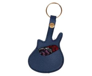 Générique Étui du Porte-pic de Guitare, Sac de Choix de Guitare, Porte-cueillette de Guitare avec clés, Piste de Cuir d'organisateur de Plectrum Portable pour Musiciens, Joueurs de Musique