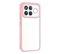 Générique Étui en Acrylique Mat for POCO F8, Housse de Protection de caméra arrière Ultra translucide(Rose)