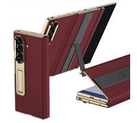 Générique Étui en Cuir pour Samsung Galaxy Z Trifold, étui à Rabat électroplaqué avec Protection intégrale, Support Pliable et Fermeture magnétique, Style Professionnel.