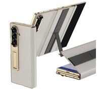 Générique Étui en Cuir pour Samsung Galaxy Z Trifold, étui à Rabat électroplaqué avec Protection intégrale, Support Pliable et Fermeture magnétique, Style Professionnel.