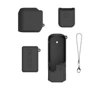 Générique Étui en Silicone Fin pour Pocket 4, Standard Black Color | Conception résistante chocs avec surfaces antidérapantes, base de verticale, protections résistantes