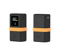 Générique Etui en Silicone pour CUKTECH No.10 Mini Power Bank Fast Charger Anti-Lost Shockproof Protective Cover Sim Card Eject Pin Needle Storage Case USB C Cable (Noir)