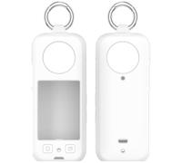 Générique Etui en Silicone pour Insta360 X4 Housse de Protection Antidérapante Anti-Rayures pour Insta 360 X4 Accessoires pour Caméra d'action (Blanc)