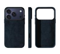 Générique Étui Fin en Cuir suédé pour iPhone 18 Pro - Deep Blue | Compatible avec MagSafe, cuir suédé italien, fait main, ultra fin, doux pour la peau, antidérapant, anti-rayures