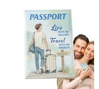 Générique Étui Passeport Voyage - Portefeuille de Voyage Porte-Cartes,Portefeuille pour Accessoires De Couple, Cartes De Crédit, Cartes D'Embarquement, Sac À Main pour Femmes, Et en Famille