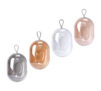 Générique Étui Porte-éponge de Maquillage 4 Pièces en Pp pour Ranger et Protéger les Éponges de Beauté, Design Simple et Élégant, pour Usage Quotidien à Domicile