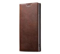 Générique Étui Portefeuille Magnétique pour Galaxy S26/S26+/S26 Ultra - Cuir Rétro avec Porte-Cartes Et Béquille(Brown,S26Plus)
