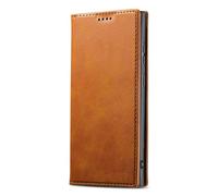 Générique Étui Portefeuille Magnétique pour Galaxy S26/S26+/S26 Ultra - Cuir Rétro avec Porte-Cartes Et Béquille(Khaki,S26Ultra)