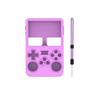 Générique Étui pour ANBERNIC R36S, étui de Protection en Silicone pour Console de Jeux, Housse intégrale Anti-Rayures avec dragonne (Violet)