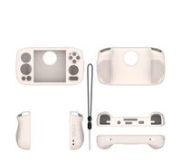Générique Etui pour ANBERNIC RG Cube ,Etui de Protection en Silicone pour Console de Jeux, Housse de Protection pour Console ,Couleur Unie Simple (Blanc Clair)