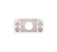 Générique Etui pour ANBERNIC RG35XX H, Gaming Console Drop Silicone Protective Case, Simple Solid Color Drop Protection Cover, Soft Sleeve Accessoires (Blanc)